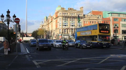 Downtown Dublin Stock Footage 44894853