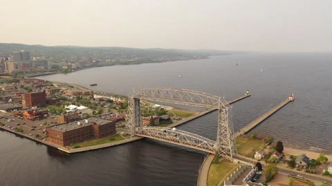 Downtown Duluth, Minnesota Stock Footage 246775106