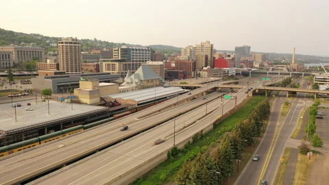 Downtown Duluth, Minnesota Stock Footage 246775346