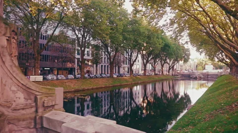 Downtown of Düsseldorf Germany 動画素材 56124210