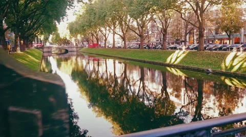 Downtown of Düsseldorf Germany Stock Footage 56126372