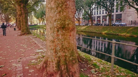 Downtown of Düsseldorf Germany Video stock 56133230