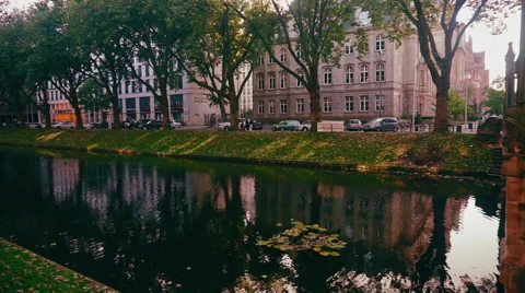Downtown of Düsseldorf Germany Video stock 56133340