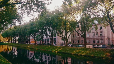 Downtown of Düsseldorf Germany Video stock 56133365
