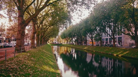 Downtown of Düsseldorf Germany 動画素材 56134328