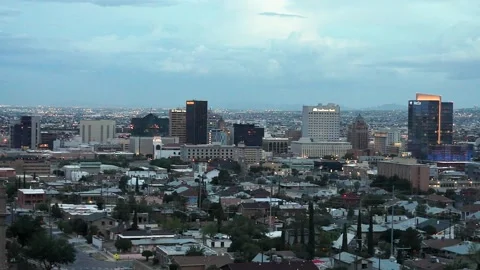 Downtown El Paso (Sunset) 1 스톡 동영상 249646486