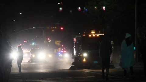 Downtown emergency Stock Footage 83275438