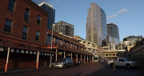 Downtown Empty Street Stock Footage 165247312