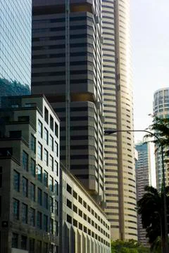 Downtown evening Stock Photos