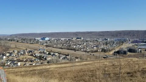 Downtown flood 2 - Fort McMurray, Alberta, Canada - 2020 Stock Footage