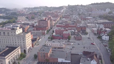 Downtown Flyover 4K (raw) Stock Footage