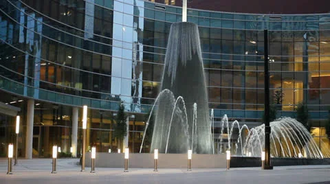 Downtown Fountain Video stock 24685498