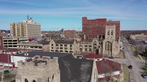Downtown Gary Indiana Stock Footage 194670717