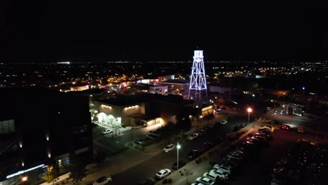 Downtown Gilbert Water Tower Stock Footage 229917216
