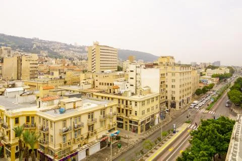 Downtown Haifa View Stock Photos