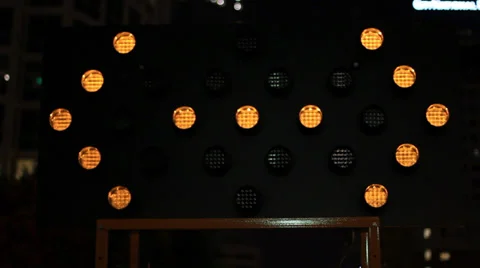 Downtown hazard light loop Stock-Footage 39119892