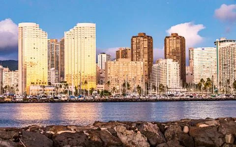 Downtown Honolulu Stock Photos