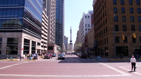 Downtown Indianapolis 스톡 동영상 44040314