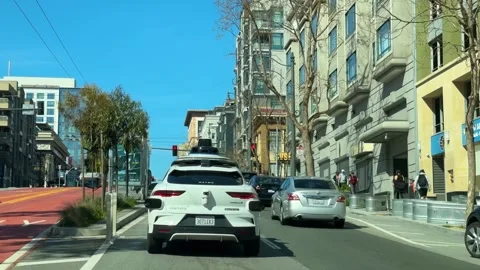 Downtown Intersection with Traffic and Lights Stock Footage 308752854