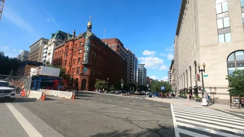 Downtown Intersection Washington DC Video stock 157452339