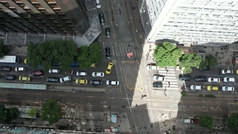 Downtown Intersetion Stock Footage 171883833