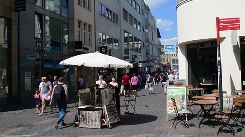 Downtown Koblenz, Germany Stock Footage 93095809