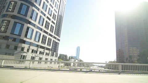 Downtown LA 1 Stock Footage 23427195