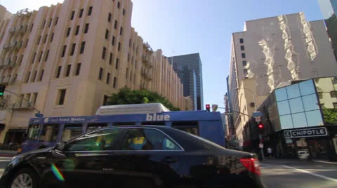 Downtown LA 3 Stock Footage 23428063