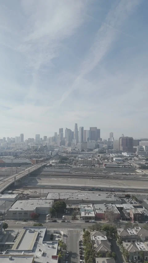 Downtown la 4 st bridge 6 Stock-Footage 263832577