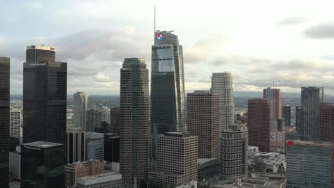 Downtown LA - Epic 4K Drone Footage 스톡 동영상 243087713