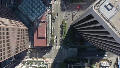 Downtown LA - Epic 4K Drone Footage 스톡 동영상 243091886