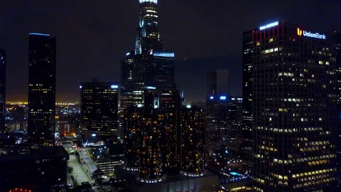 Downtown LA lower shot Stock Footage 117463493