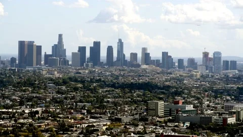 Downtown LA skyline Stock Footage 229834555