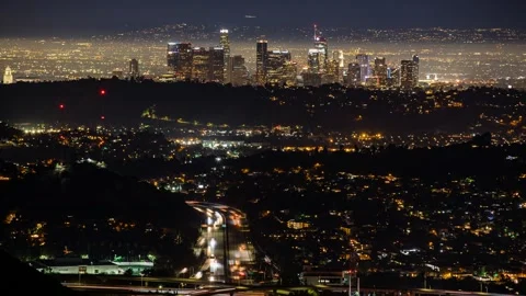Downtown LA Timelapse Video stock 219909505