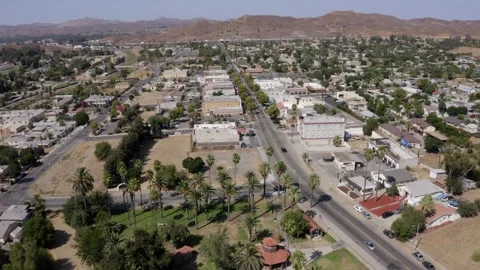 Downtown Lake Elsinore Stock Footage 252940106