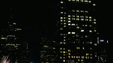 Downtown Lights Video stock 19625123