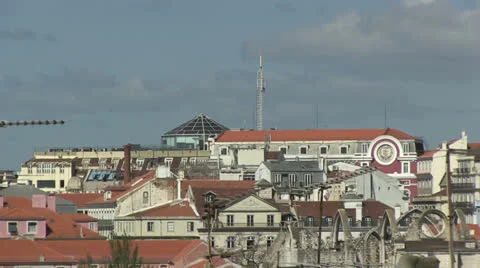 Downtown Lisbon Stock Footage 24845839