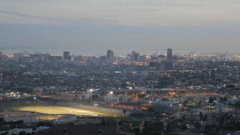 Downtown Long Beach Stock Footage 92925918