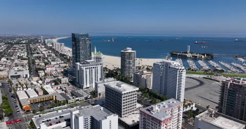 Downtown Long Beach Stock Footage 196936290