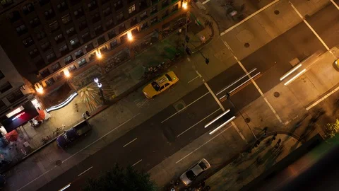 Downtown Los Angeles Busy Intersection Panning Timelapse 4k 動画素材 102744801