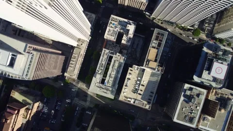 Downtown Los Angeles Down view Video stock 329935558