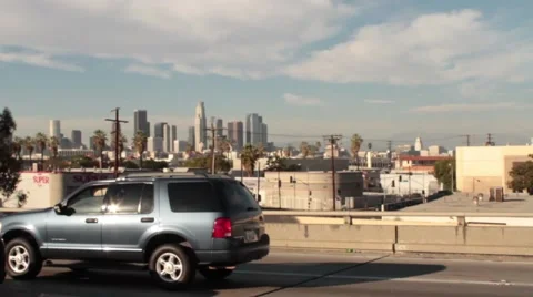 Downtown Los Angeles Stock Footage 45158628