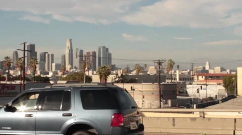 Downtown Los Angeles Stock Footage 49970321