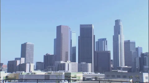 Downtown Los Angeles Stock Footage 52801526