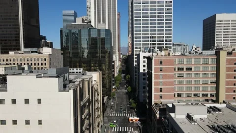 Downtown Los Angeles Video stock 166524899