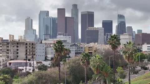 Downtown Los Angeles Stock Footage 262681109