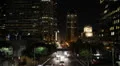 Downtown Los Angeles, LA, Night Car Traffic, Commuters, California, City Lights HD Footage