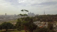 twilight night outside of dodger stadium, Stock Video