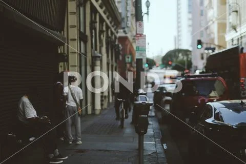 Downtown Los Angeles / Urban Street Photography Modern Film Photography Stock Photos