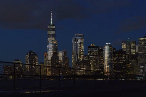 Downtown Manhattan Dusk Timelapse Stock Footage 288728299